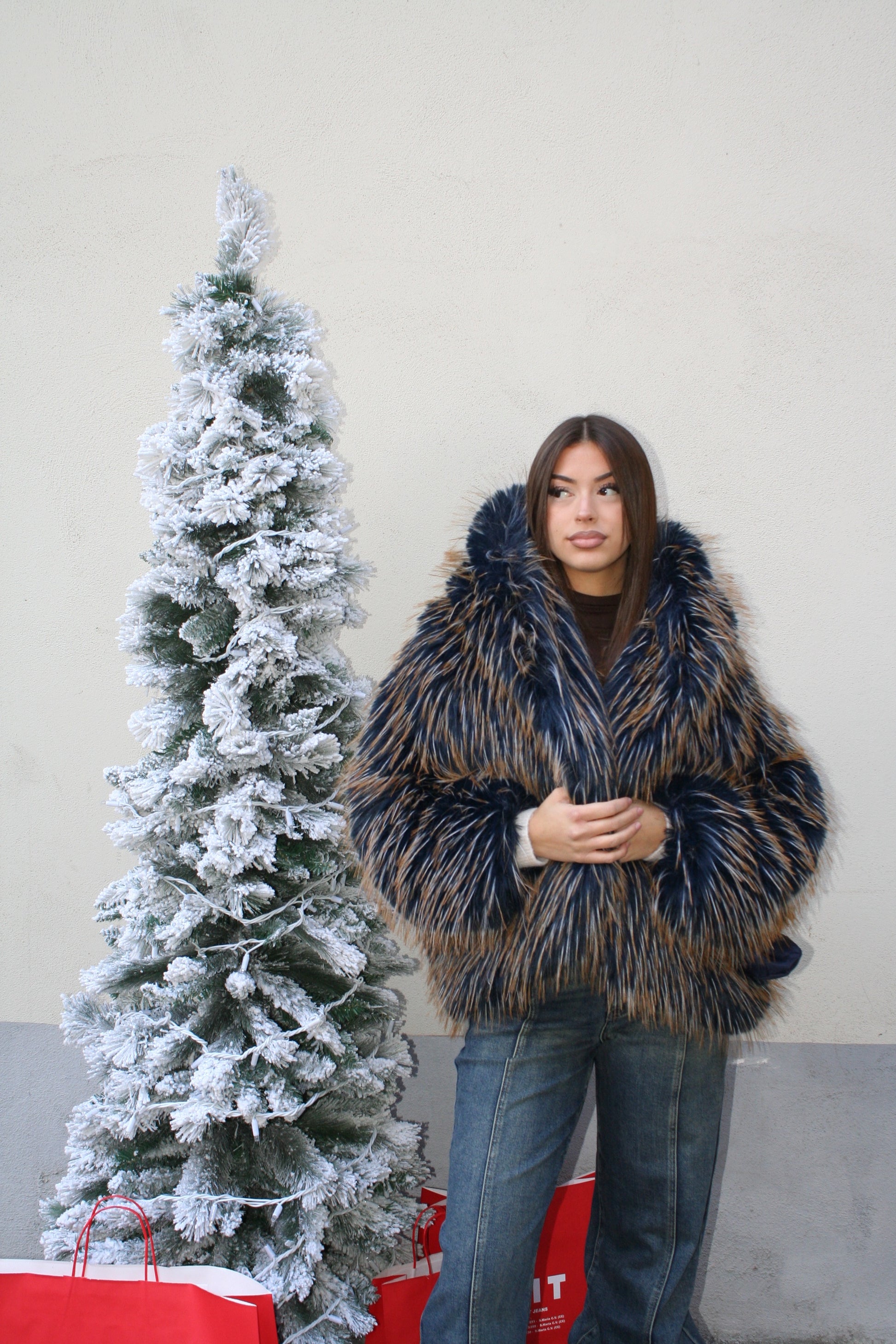 Pelliccia Neve Fumé