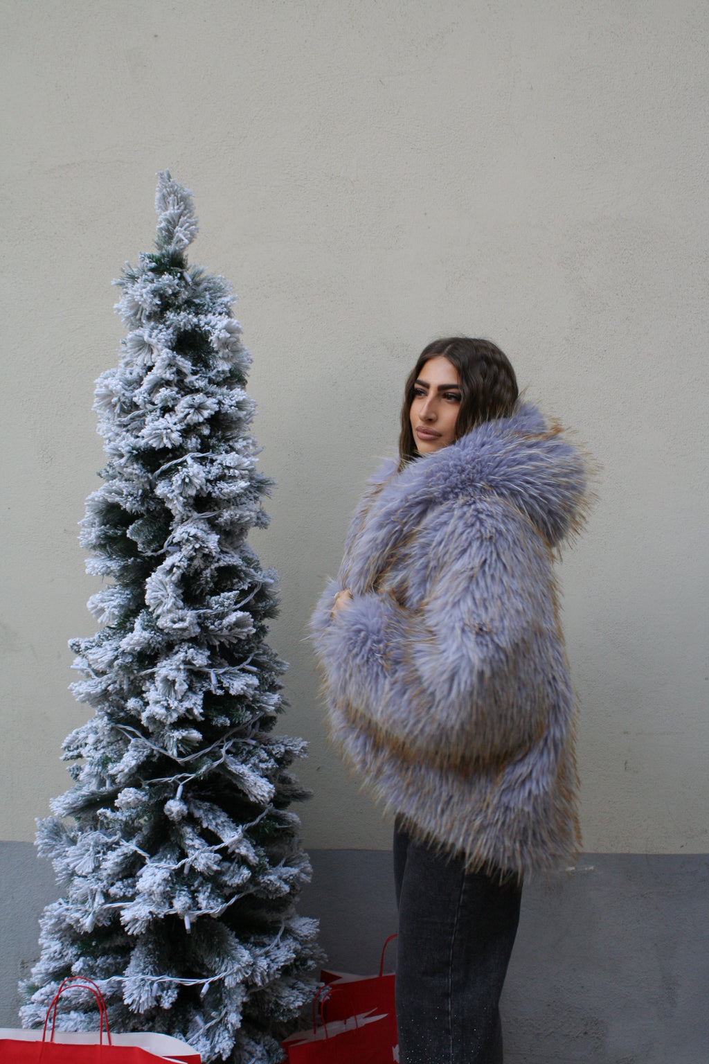 Pelliccia Neve Fumé